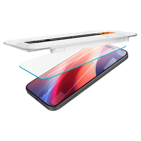 Spigen Protection d'écran en verre trempé GLAStR Fit 2 Paquets + Applicator Apple iPhone 16 Pro Max / 17 Pro Max