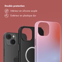 Selencia Coque arrière Vivid avec MagSafe Apple iPhone 14 - Gradient Soft Blush