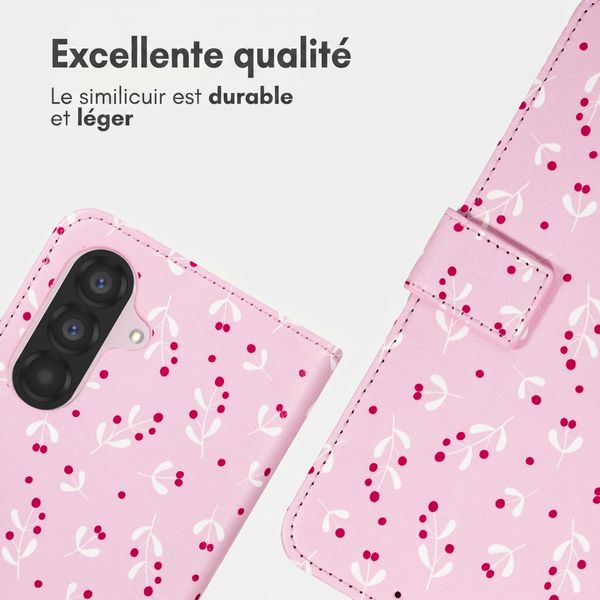 imoshion Étui de télephone portefeuille Design Samsung Galaxy A26 - Blush Berries