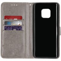 Etui de téléphone Fleurs de Trèfle Huawei Mate 20 Pro - Gris
