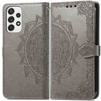 imoshion Etui de téléphone portefeuille Mandala Samsung Galaxy A33 - Gris