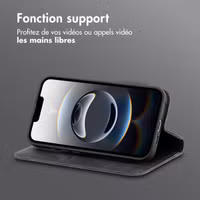 imoshion Étui de téléphone portefeuille Slim Apple iPhone 16e - Noir