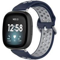 imoshion Bracelet sportif en silicone Fitbit Versa 4 / 3 / Sense (2) - Bleu/Gris