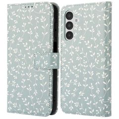 imoshion Étui de télephone portefeuille Design Samsung Galaxy A16 - Smoke Green Flowers