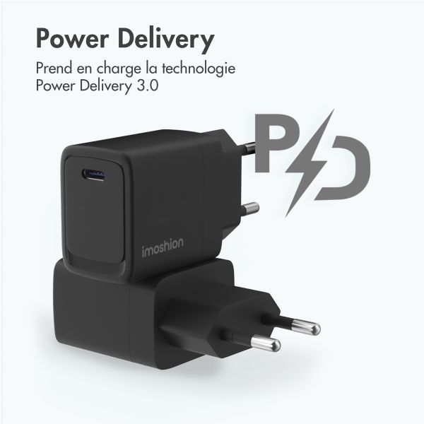 imoshion Adaptateur secteur 20 watts | USB-C - Noir