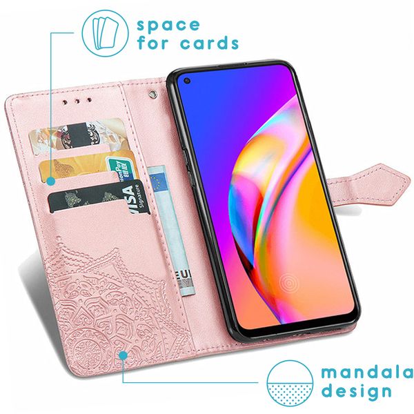 imoshion Etui de télephone Mandala Oppo A94 (5G) - Rose Doré