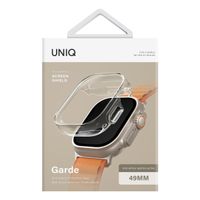 Uniq Garde Coque Hybride Apple Watch avec protection d'écran Apple Watch Ultra (2) - 49 mm - Dove (Clear)