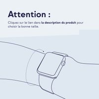 Apple Bracelet Boucle unique en Silicone Apple Watch | 42/44/45/46/49 mm - Taille 11 - Agrumes Rose