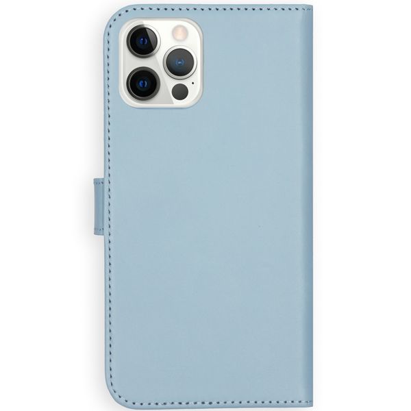 Selencia Étui portefeuille en cuir véritable Apple iPhone 12 (Pro) - Air Blue