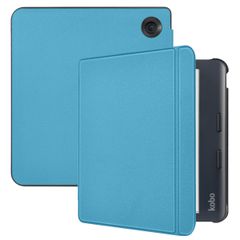 imoshion Étui de liseuse portefeuille Slim Hard Kobo Libra Colour - Bleu clair