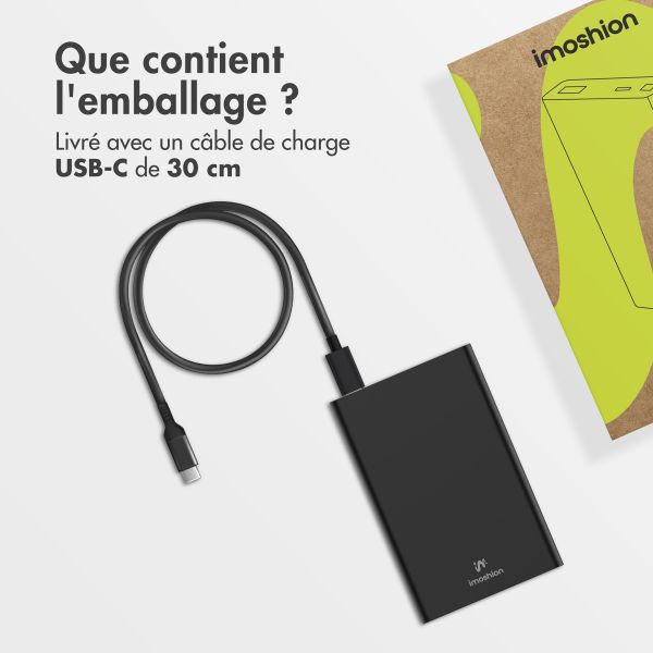 imoshion Ultra Series Batterie externe 10.000 mAh - Noir