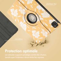 imoshion Coque tablette Design rotatif à 360° Apple iPad Pro 11 (2025) M5 / (2024) M4 - Yellow Flowers