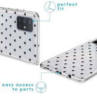 imoshion Coque Design Samsung Galaxy A71 - Cœurs - Noir