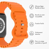 imoshion Bracelet Athletic en silicone Apple Watch Series 1 t/m 9 / SE (38/40/41 mm) | Series 10 / 11 (42 mm) - Orange