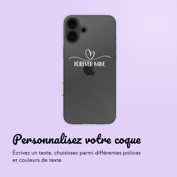 Coque avec votre propre photo et/ou texte Apple iPhone 16 - Sierlijk hartje