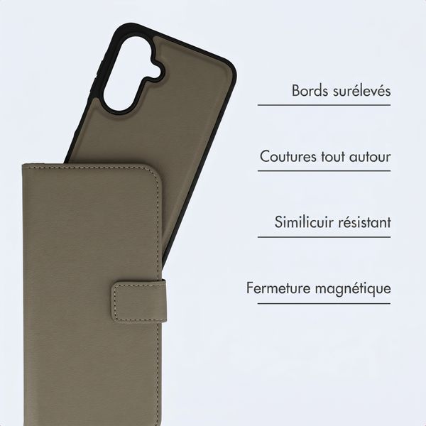 imoshion Étui portefeuille luxe 2-en-1 amovible Samsung Galaxy S25 FE - Vert