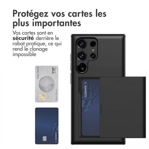 imoshion Coque arrière avec porte-cartes Samsung Galaxy S23 Ultra - Noir