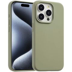 Accezz Coque Liquid Silicone avec MagSafe Apple iPhone 15 Pro Max - Cooper Green