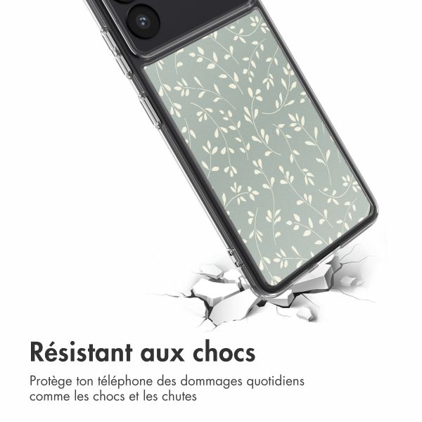 imoshion Coque Design Samsung Galaxy S26 Plus - Smoke Green Flowers