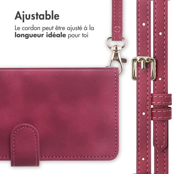 imoshion Etui de télephone portefeuille avec cordon Samsung Galaxy A35 - Rouge