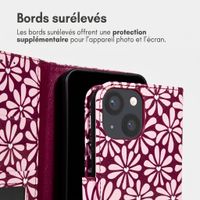 imoshion Étui de télephone portefeuille Design Apple iPhone 13 - Bloom Love Blush
