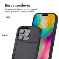 imoshion Coque arrière avec porte-cartes iPhone 16 Pro - Noir