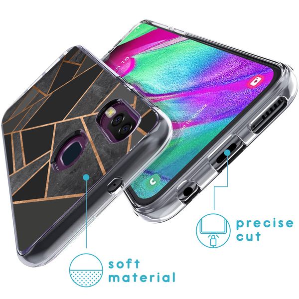 imoshion Coque Design Samsung Galaxy A40 - Black Graphic