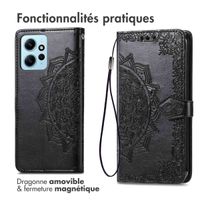imoshion Etui de télephone Mandala Xiaomi Redmi Note 12 (4G) - Noir