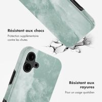 Selencia Coque arrière Vivid avec MagSafe Apple iPhone 16 - Marble Grayed Jade