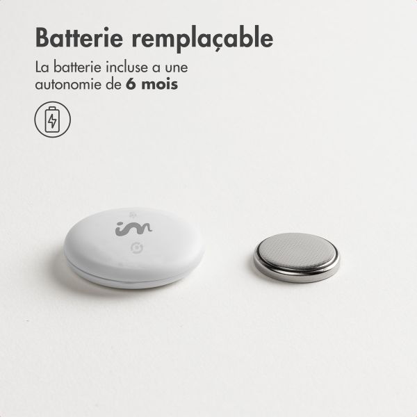 imoshion Wireless Tag - Tracker Bluetooth pour Android - 2 pack - Blanc