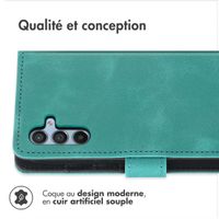 imoshion Etui de télephone portefeuille avec cordon Samsung Galaxy A34 (5G) - Turquoise