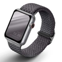 Uniq Bracelet tressé Aspen Apple Watch Series 1 á 10 / SE / Ultra (2) (44/45/46/49 mm) - Gris Granite