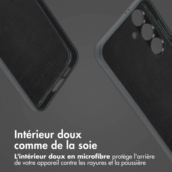 Accezz Étui de télephone portefeuille en cuir 2-en-1 avec MagSafe Samsung Galaxy S24 - Onyx Black