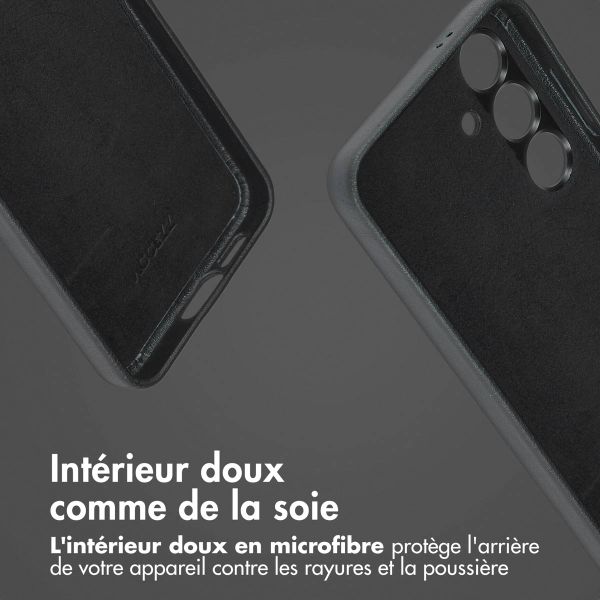 Accezz Étui de téléphone portefeuille en cuir 2-en-1 avec MagSafe Samsung Galaxy S24 - Onyx Black