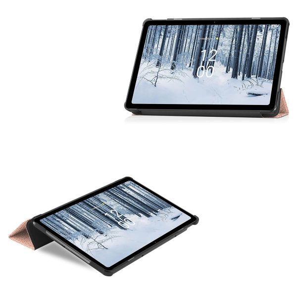 imoshion Coque tablette Trifold Nokia T21 - Rose Doré
