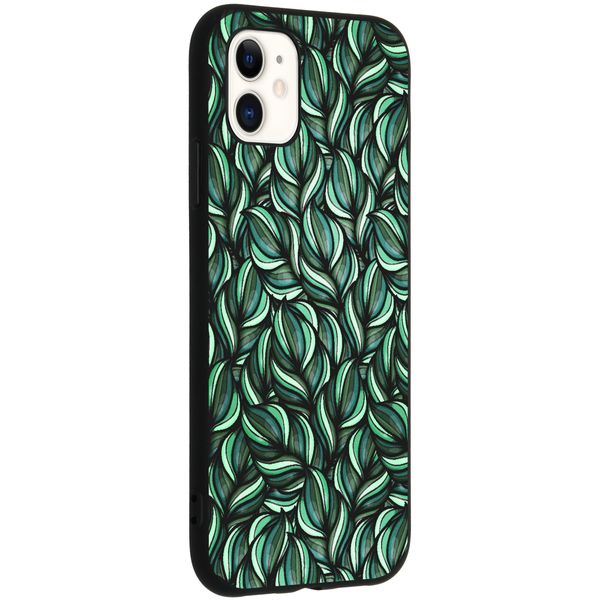 Coque design Color iPhone 11 - Green Botanic