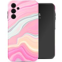 Selencia Coque arrière Vivid Tough Samsung Galaxy A15 - Pastel Lipstick Marble