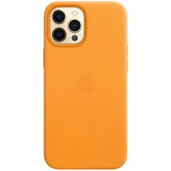 Apple Coque Leather MagSafe Apple iPhone 12 Pro Max - California Poppy