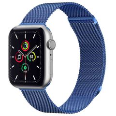 imoshion Bracelet magnétique milanais Apple Watch Series 1 - 9 / SE (38/40/41 mm) | Series 10 / 11 (42 mm) - Taille S - Bleu