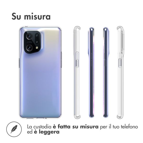 Accezz Coque Clear Oppo Find X5 5G - Transparent