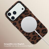 Selencia Coque Sabi imprimé panthère avec MagSafe Apple iPhone 17 Pro Max - Mocha Brown