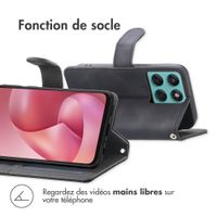 imoshion Etui de télephone portefeuille avec cordon Motorola Moto G57 Power - Noir