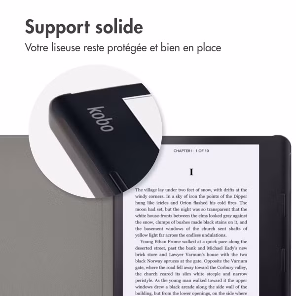 imoshion Design Slim Hard Sleepcover avec support Kobo Sage / Tolino Epos 3 - White Graphic