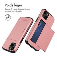 imoshion Coque arrière avec porte-cartes Apple iPhone 14 - Rose Doré
