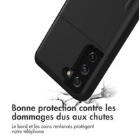 imoshion Coque arrière avec porte-cartes Samsung Galaxy S21 - Noir