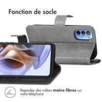 imoshion Étui de téléphone portefeuille Luxe Motorola Moto G31 / G41 - Gris