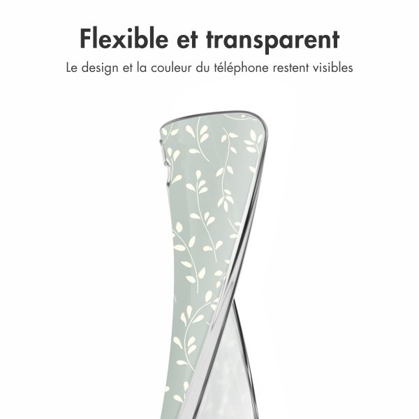 imoshion Coque Design Samsung Galaxy S24 FE - Smoke Green Flowers