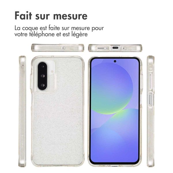 imoshion Coque arrière transparente Pailletée Samsung Galaxy A36 / A56 - Doré