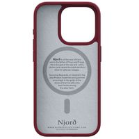 Njorð Collections Coque daim Comfort+ MagSafe iPhone 15 Pro - Red