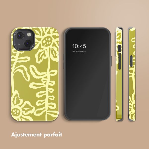 Selencia Coque arrière Vivid Apple iPhone 13 - Chalky Bloom